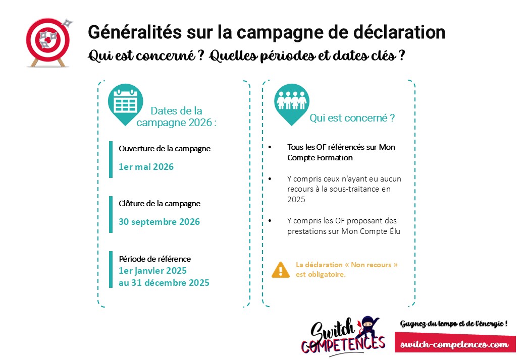 info clés campagne déclaration sous-traitance 2026