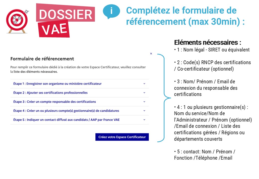 copie écran formulaire France VAE