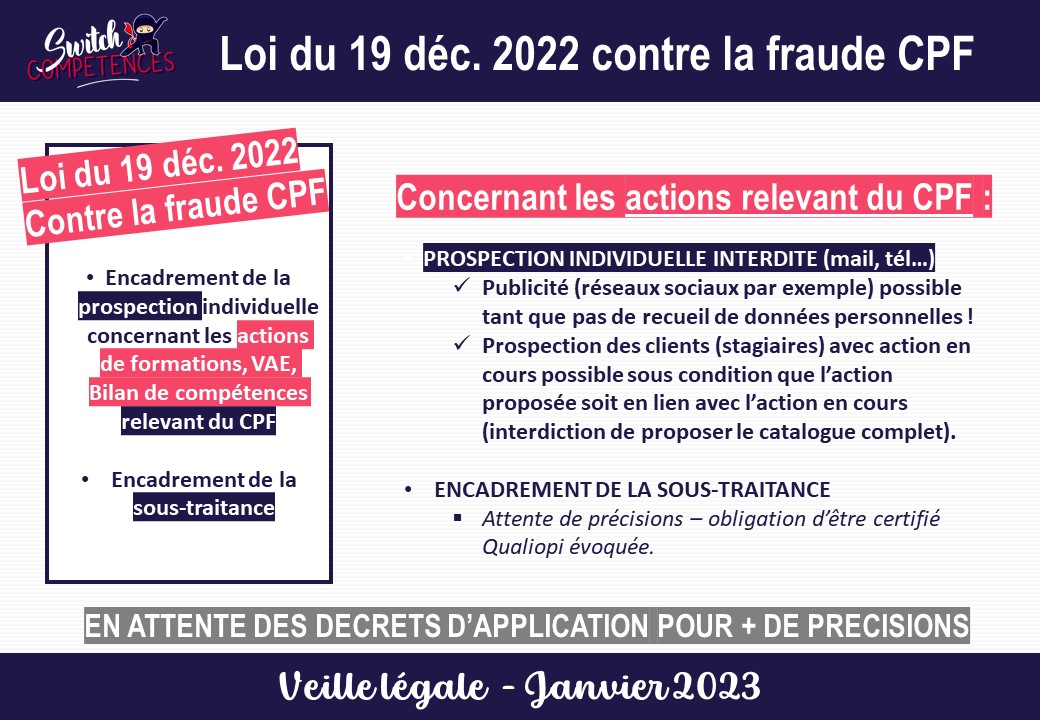 Loi contre la fraude CPF