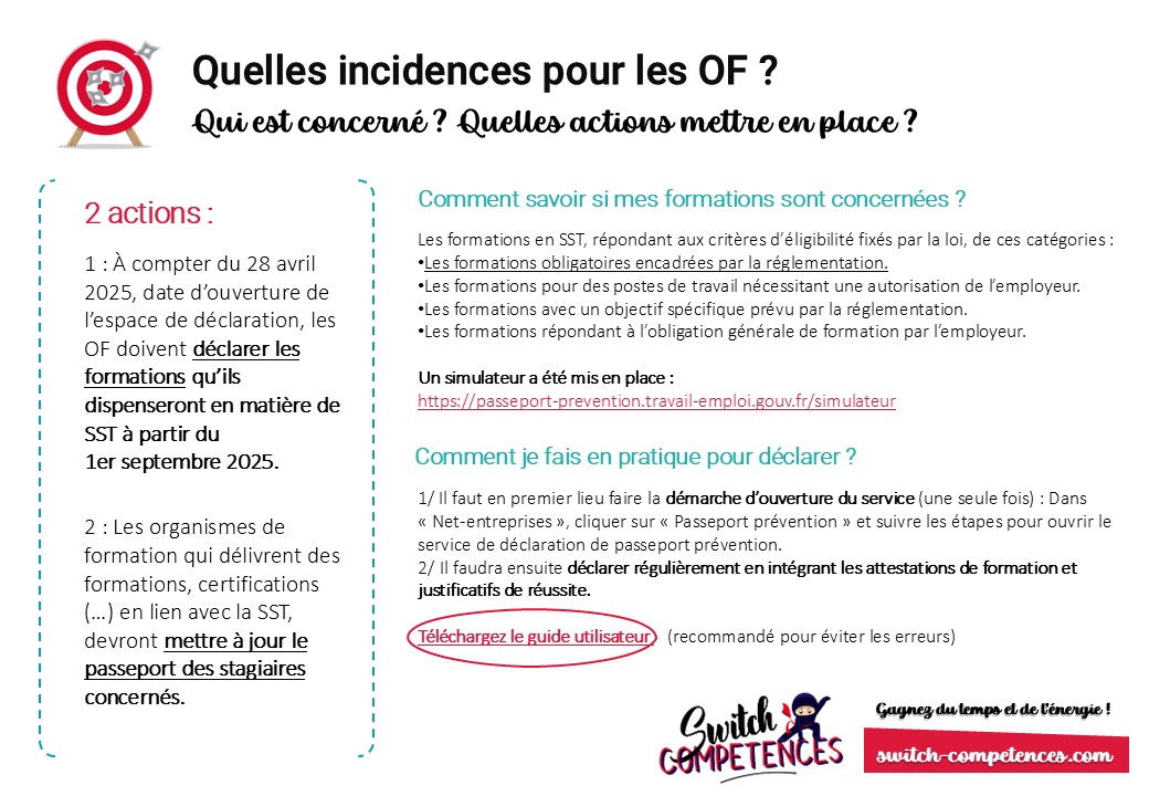 démarches OF passeport-prévention