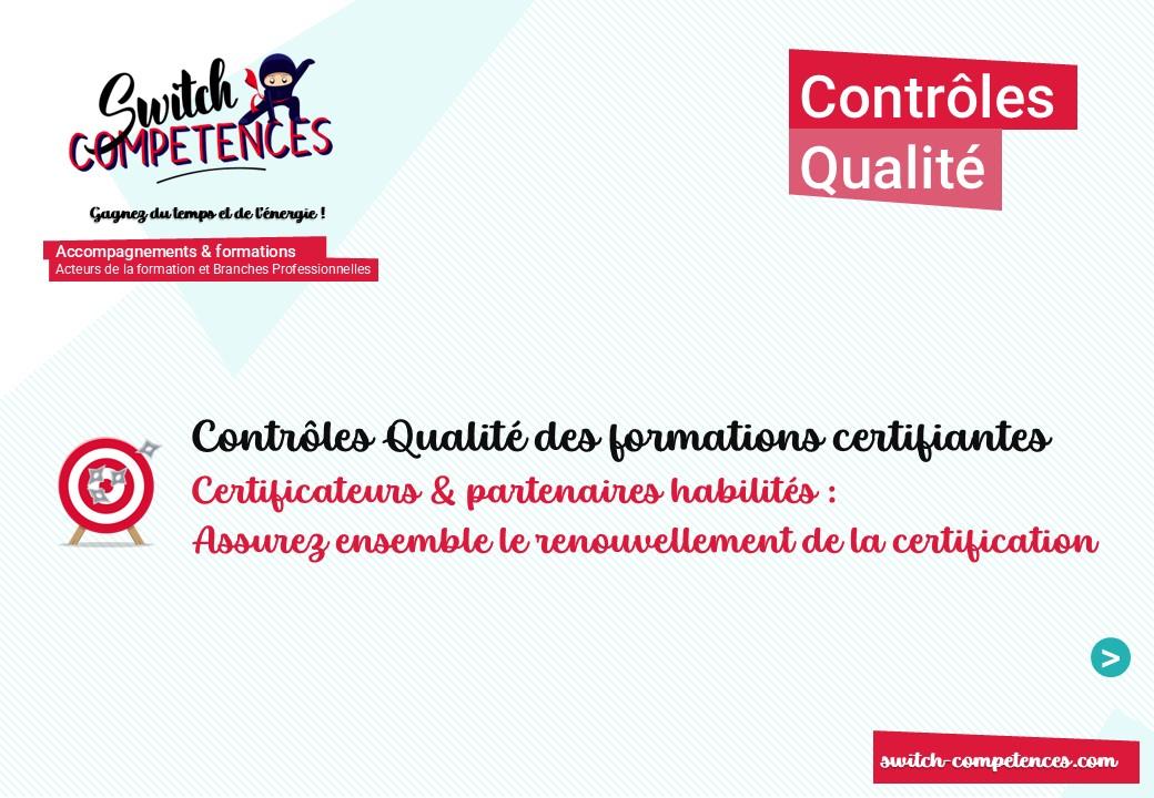 Renouvellement certifications professionnelles