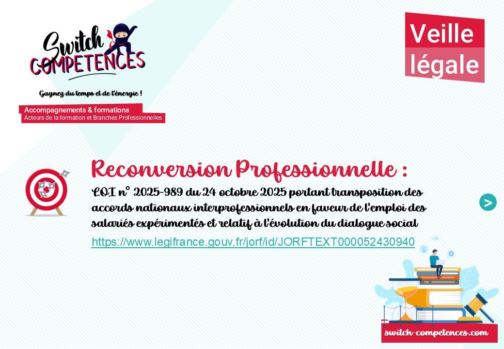 Loi période de reconversion professionnelle