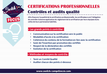 qualité et certifications professionnelles