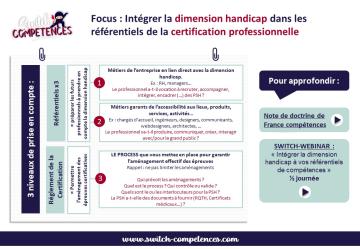 Handicap et certifications professionnelles