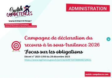 image illustrative : déclaration sous-traitance 2026